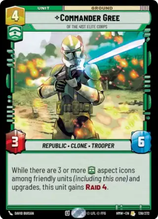 Commander Gree, Of The 41St Elite Corps
