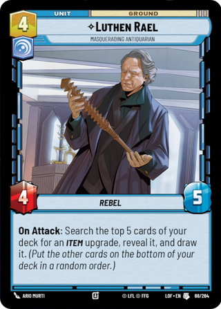 Luthen Rael, Masquerading Antiquarian