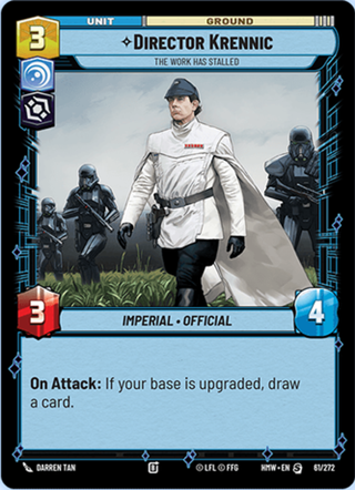 Director Krennic, The Work Has Stalled