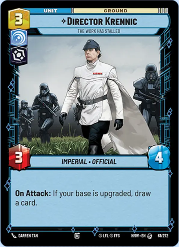 Director Krennic, The Work Has Stalled