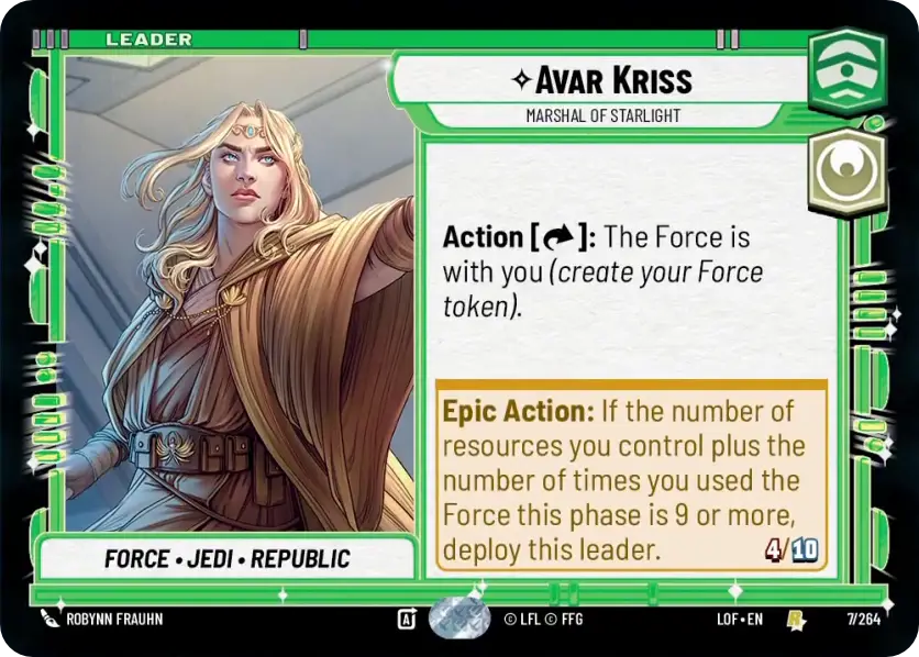 Avar Kriss, Marshal of Starlight