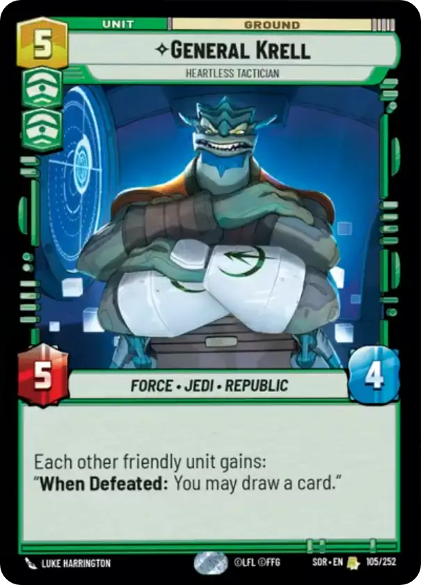 General Krell, Heartless Tactician