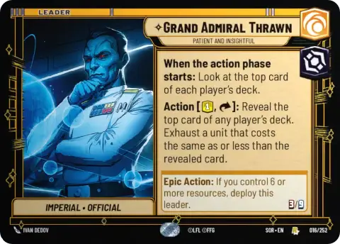 Grand Admiral Thrawn, Patient and Insightful