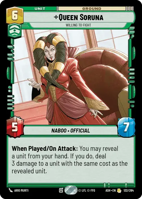 Queen Soruna, Willing To Fight