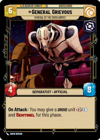 General Grievous General Of The Droid Armies