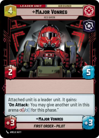 Major Vonreg, Red Baron Unit