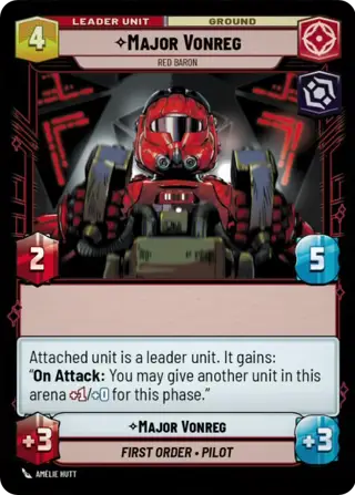 Major Vonreg, Red Baron