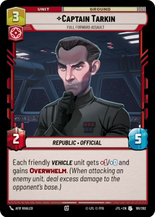 Captain Tarkin, Full Forward Assault
