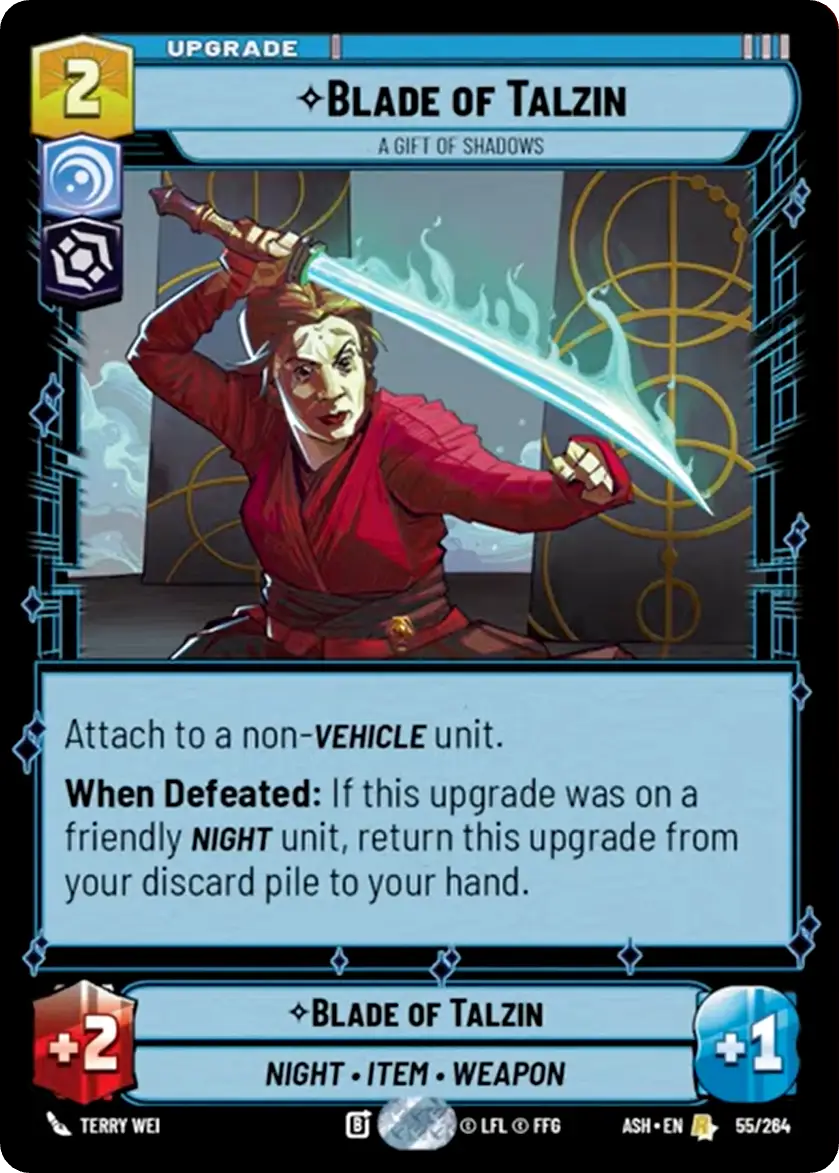 Blade of Talzin, A gift of shadows