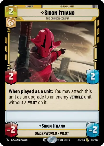 Sidon Ithano, The Crimson Corsair