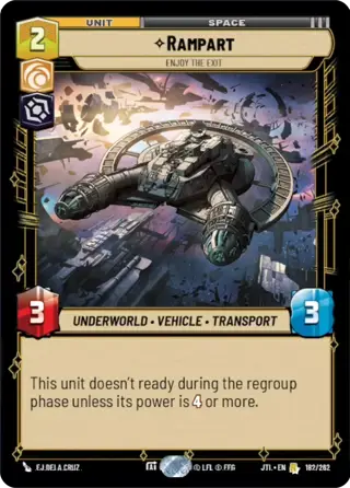 Rampart, Enjoy the Exit