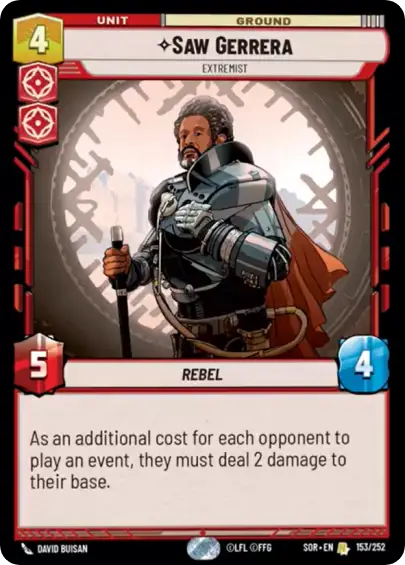 Saw Gerrera, Extremist