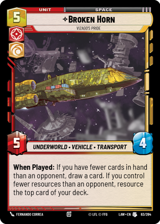 Broken Horn, Vizago's Pride